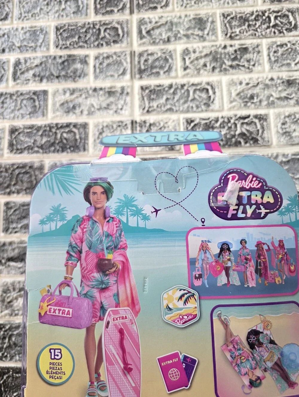 Barbie Extra Fly Travel Doll with Purple Pink Outfit and Accessories